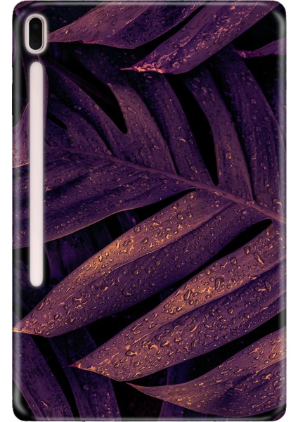 Samsung Galaxy Tab S7 Plus SM-T970 12.4" Kılıf Tablet Için Desenli Silikon Kapak - Yağmur Yansıması