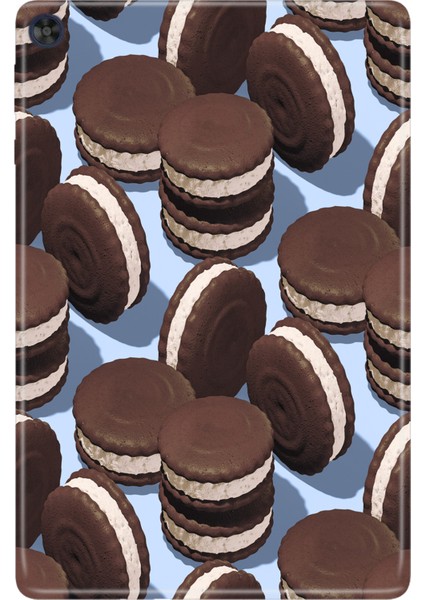 Huawei Matepad T10S-4 10.1" Kılıf Tablet Için Desenli Silikon Kapak - Cookies