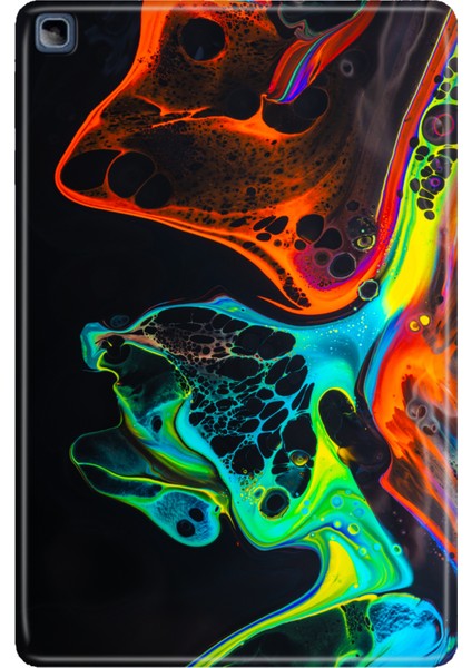 Honor Pad X8 10.1" Kılıf Tablet Için Desenli Silikon Kapak - Boyaların Dansı