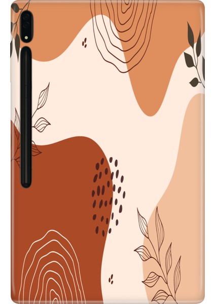 Samsung Galaxy Tab S10+ Plus SM-X820 12.4" Kılıf Tablet Için Desenli Silikon Kapak - Minimalist