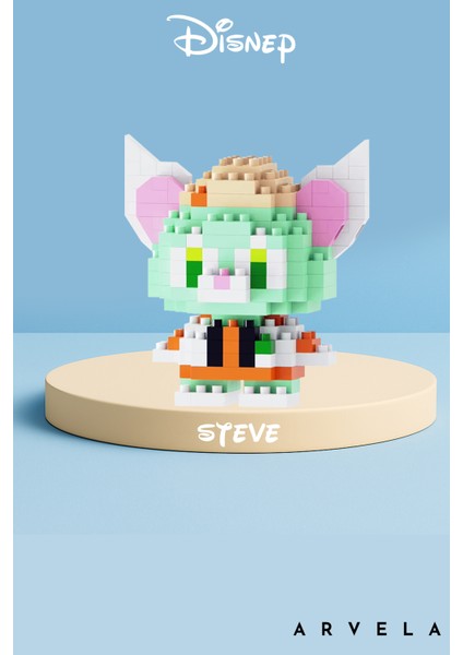 Bricks Mini Blocks Yeşil Steve Figürü – Koleksiyonluk Dekoratif Yapım Oyuncağı