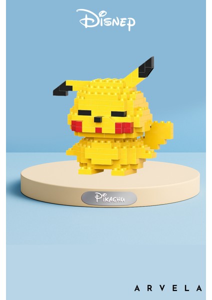 Bricks Mini Blocks Pikachu Figürü – Koleksiyonluk Dekoratif Yapım Oyuncağı