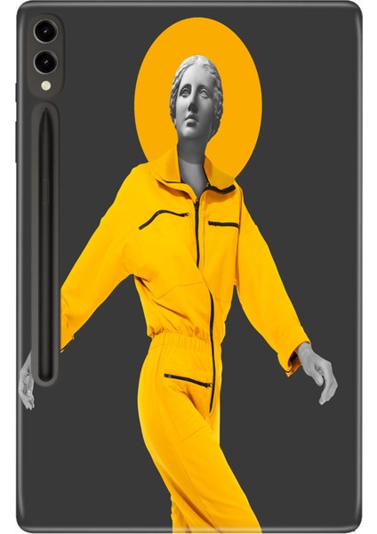 Galaxy Tab S9 Fe Plus+ SM-X610 12.4" Kılıf Tablet Için Desenli Silikon Kapak - Poparthuman