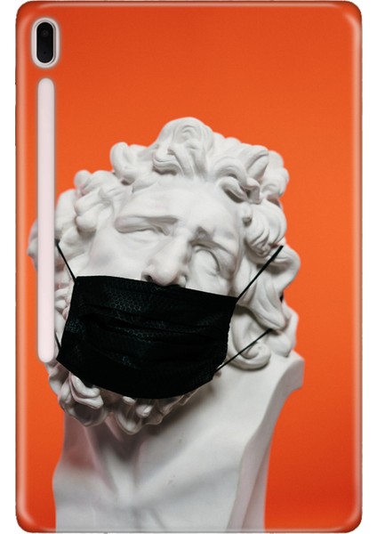 Samsung Galaxy Tab S7-Fe Lte SM-T737 Kılıf Tablet Için Desenli Silikon Kapak - Covidhuman