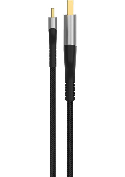 Gri QG08 8k 60 Hz Görüntü Kalitesi Type-C To Display Port Kablo 3m