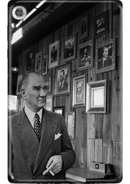 Lenovo Tab M10 TB-X306F Gen.2 Kılıf Tablet Için Desenli Silikon Kapak - Asil Atatürk