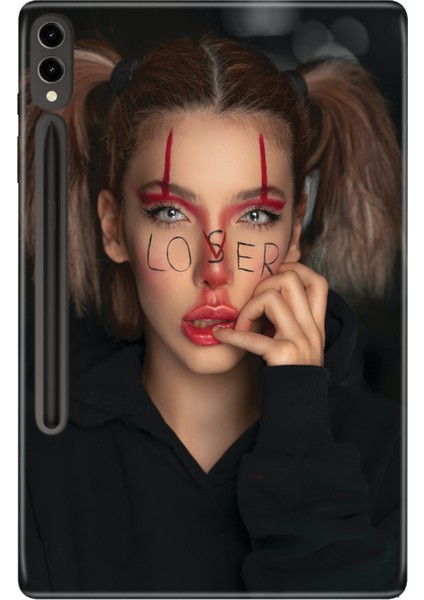Samsung Galaxy Tab S9+ Plus 12.4" Kılıf Tablet Için Desenli Silikon Kapak - Loverloser