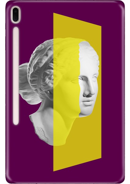 Samsung Galaxy Tab S7-Fe Lte SM-T737 Kılıf Tablet Için Desenli Silikon Kapak - Funkhuman