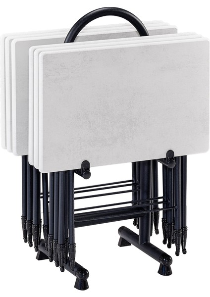 Hanedan Boyalı 6'lı Çanta Sehpa