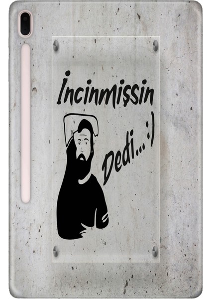 Samsung Galaxy Tab S7-Fe Lte SM-T737 Kılıf Tablet Için Desenli Silikon Kapak - Incinmissin