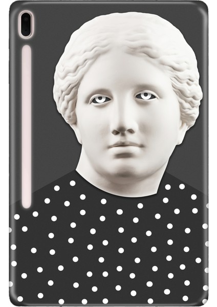 Samsung Galaxy Tab S7-Fe Lte SM-T737 Kılıf Tablet Için Desenli Silikon Kapak - Humangirl