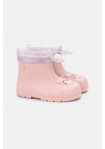 Mendi Gato Borreguito Kız Çocuk Içi Kürklü Yağmur Çizmesi - Soft Pembe CC334-197