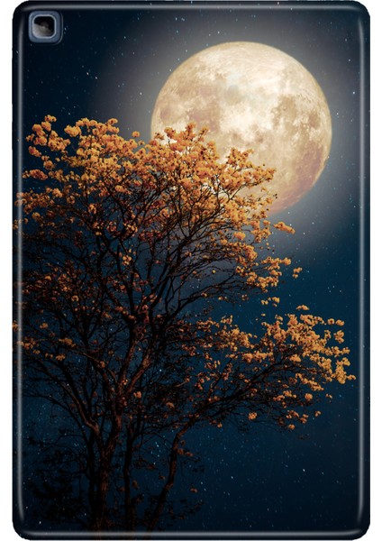 Honor Pad X8 10.1" Kılıf Tablet Için Desenli Silikon Kapak - Dolunay