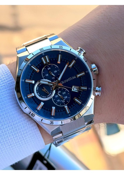 Çelik Kordon Italyan Bileklikli 10 Atm Suya Dayanıklı 2 Yıl Garantili Erkek Kol Saati EQ.360 modelleri