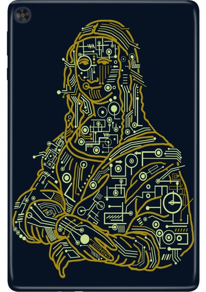 Huawei Matepad T10S-4 10.1" Kılıf Tablet Için Desenli Silikon Kapak - Digitalmona