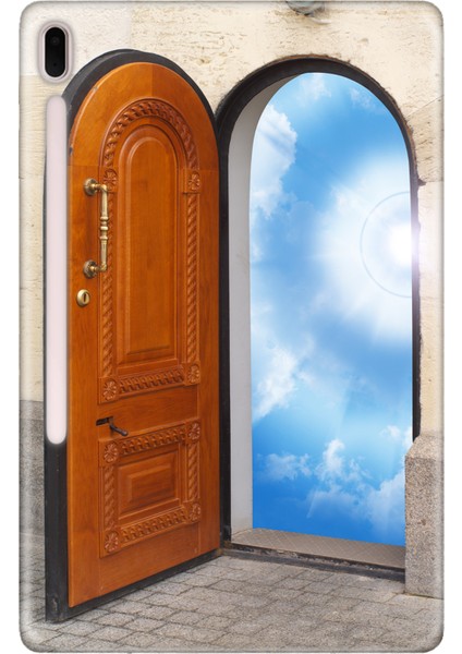 Samsung Galaxy Tab S7-Fe Lte SM-T737 Kılıf Tablet Için Desenli Silikon Kapak - Paradise