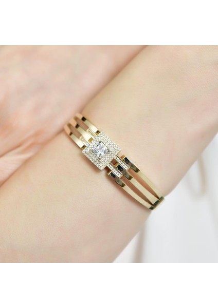 14 Ayar Altın Baget Kelepçe Bilezik