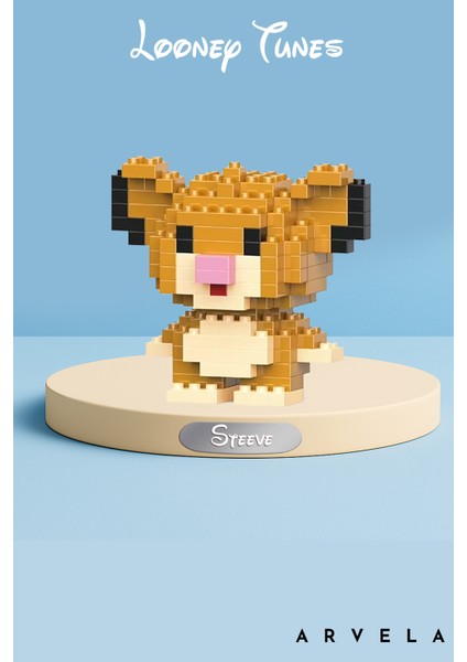 Bricks Looney Tunes Steve Mini Blocks Figür – Dekoratif Lego Stil Koleksiyon Figürü