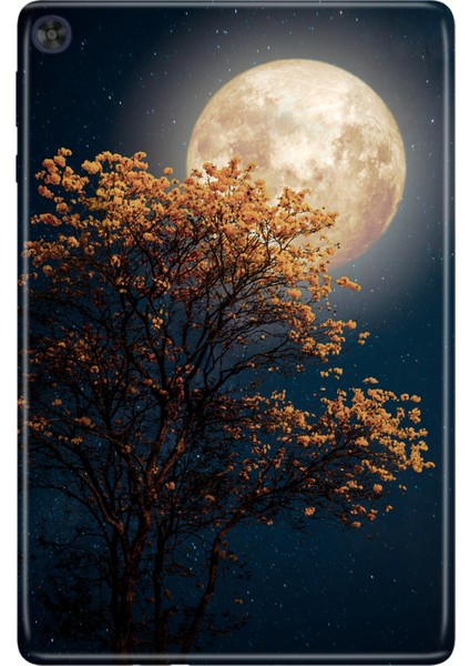 Huawei Matepad T10S-4 10.1" Kılıf Tablet Için Desenli Silikon Kapak - Dolunay