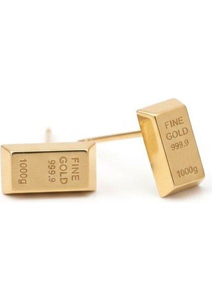 Vip Çelik Külçe Altın Model Kolye Küpe Seti - Kararmaz Gold Takı Kombini modelleri