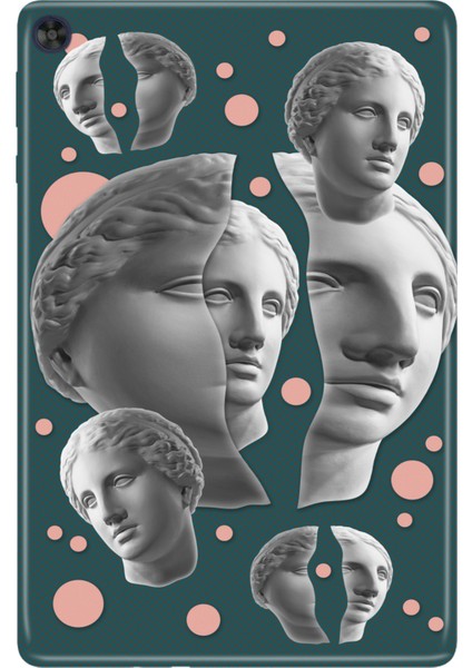 Huawei Matepad T10S-4 10.1" Kılıf Tablet Için Desenli Silikon Kapak - Art Poster