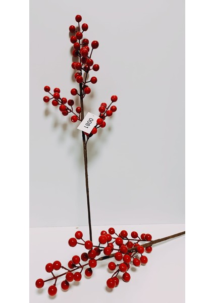 Yapay Dal Kokina 2 Adet 50 cm Kırmızı Küçük Boy(4 Kafalı) Yeni Yıl Yılbaşı fiyatları