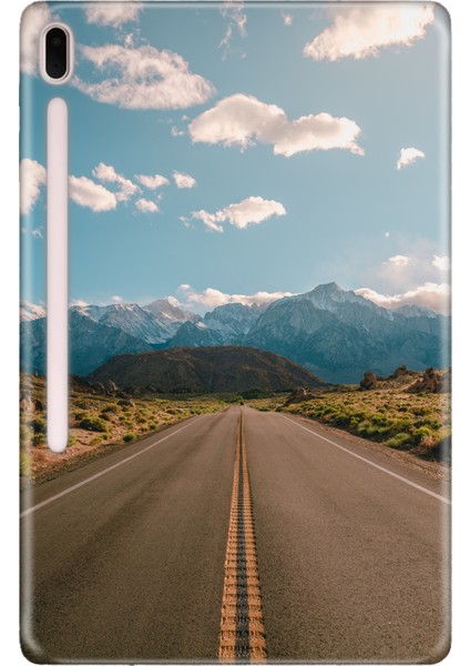 Samsung Galaxy Tab S7-Fe Lte SM-T737 Kılıf Tablet Için Desenli Silikon Kapak - California