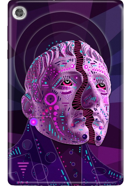 Lenovo M10+ Plus TB-X606F Kılıf Tablet Için Desenli Silikon Kapak - Tanrıçamandala