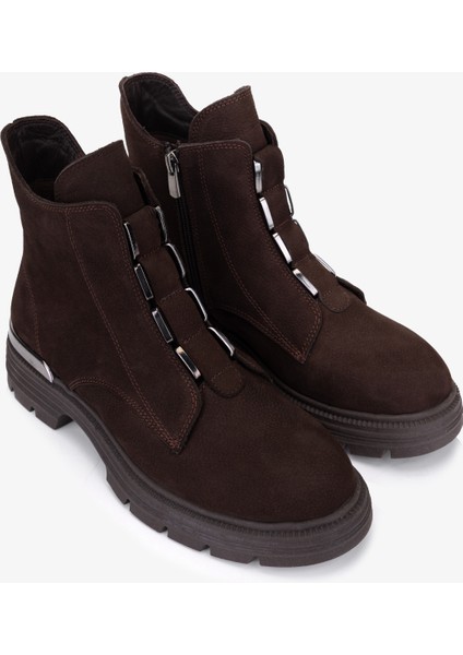 Kadın Hakiki Deri Kahverengi Nubuk Casual Bot 1164 2353524 Bn Bot SK25-26 Kahve Nbk fiyatları