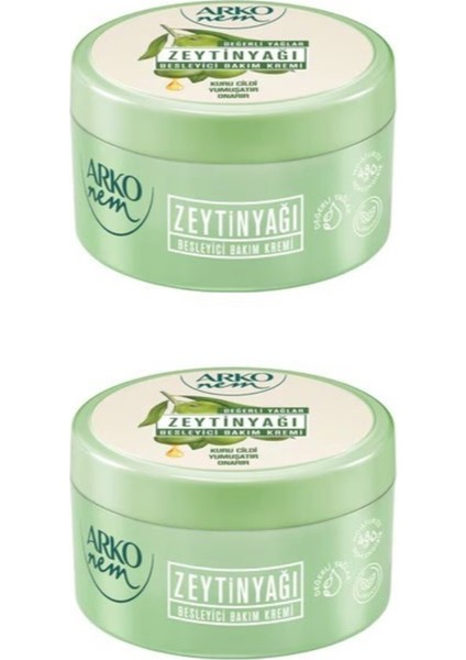 Zeytinyağlı Nemlendirici El ve Vücut Bakım Kremi - 250 ml x 2 Adet