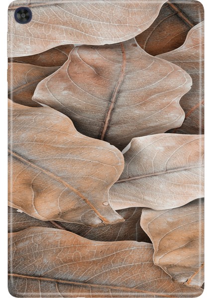 Huawei Matepad T10S-4 10.1" Kılıf Tablet Için Desenli Silikon Kapak - Bahar Yaprakları