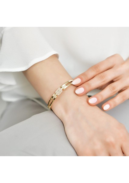 14 Ayar Altın Baget Kelepçe Bilezik