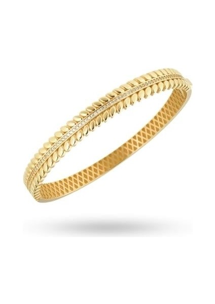 14 Ayar Altın Başak Kelepçe Bilezik