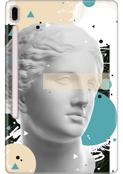 Samsung Galaxy Tab S7-Fe Lte SM-T737 Kılıf Tablet Için Desenli Silikon Kapak - Venuspopart