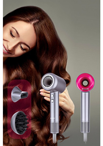 Superdry Saç Kurutma Makinesi 1600 W İyon Teknolojisi ile Hızlı Kurutma 3 Kademe Hız