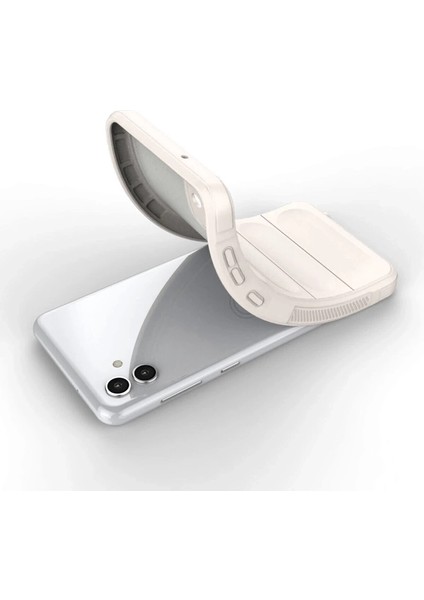 Samsung Galaxy A04E Kılıf Optimum Silikon - Krem fırsatları