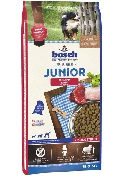Kuzu Etli ve Pirinçli Glutensiz Yavru Köpek Maması 15 kg