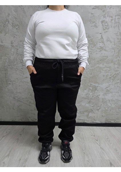 BYN-15000-BATTAL Beden Bayan Lastikli Pantolon