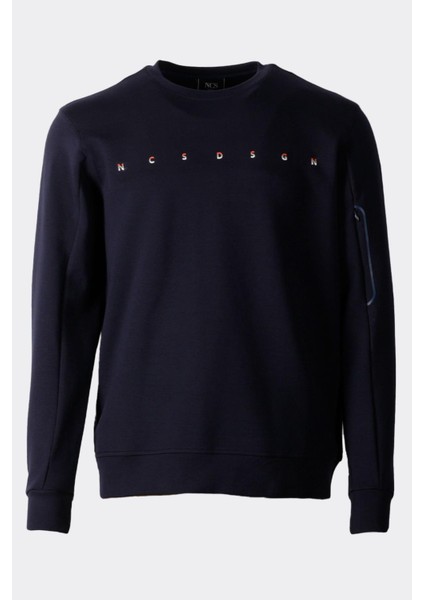 Erkek Sweatshirt Bisiklet Yaka Fermuar Detaylı Ncs Dsgn Lacivert 1669 fiyatları