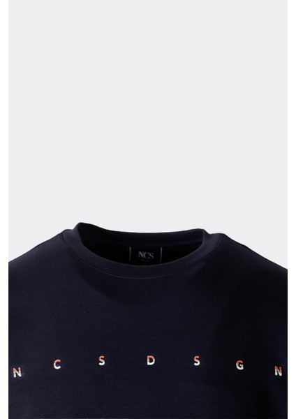 Erkek Sweatshirt Bisiklet Yaka Fermuar Detaylı Ncs Dsgn Lacivert 1669 modelleri