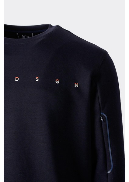 Erkek Sweatshirt Bisiklet Yaka Fermuar Detaylı Ncs Dsgn Lacivert 1669 fırsatları