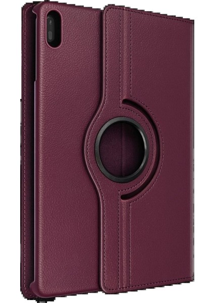 CPT05 Huawei Matepad 11 10.9 360 Tablet Deri Kılıf - Mürdüm