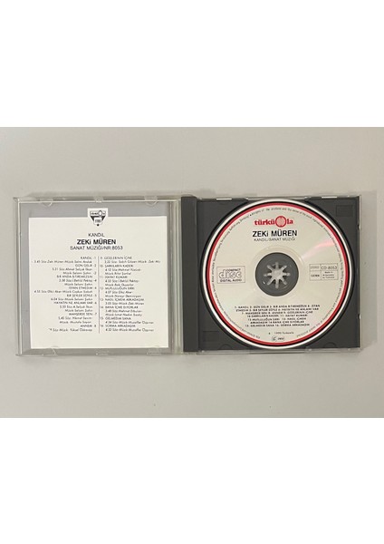 Zeki Müren Kandil CD (Orijinal 1991 Dönem Türküola 8053 Alman Baskı Cd) fiyatları