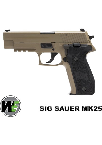 Airsoft Tabanca We Sigsauer MK25 Tan/siyah WE-F003-T-MK25