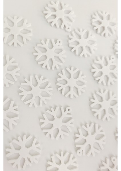 Çam Ağacı Süsü - 25 Adet Kartanesi - Kar Taneleri - Yılbaşı - Yeni Yıl indirimleri