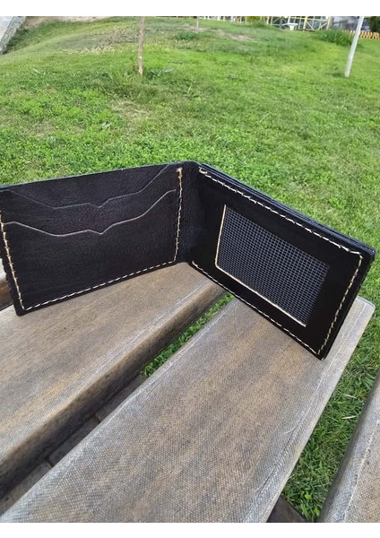 Hakiki Deri Katlanır Cüzdan Kartlık