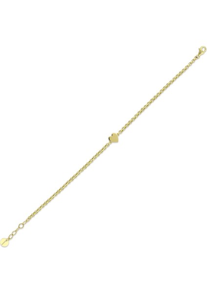 Altın Kalp Figürlü Bileklik - 14K