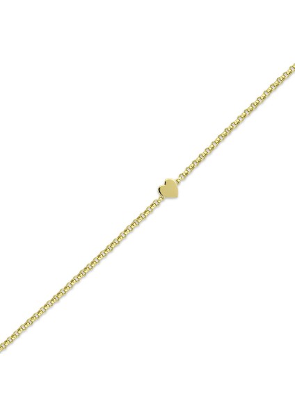 Altın Kalp Figürlü Bileklik - 14K fiyatları