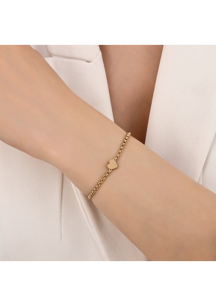 Altın Kalp Figürlü Bileklik - 14K modelleri