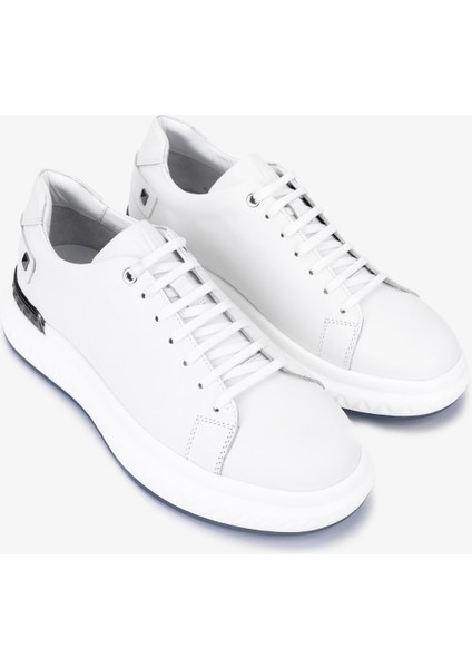 Erkek Hakiki Deri Beyaz Casual Ayakkabı 698 1225-7 Erk Ayk SK25-26 Beyaz Dr fiyatları
